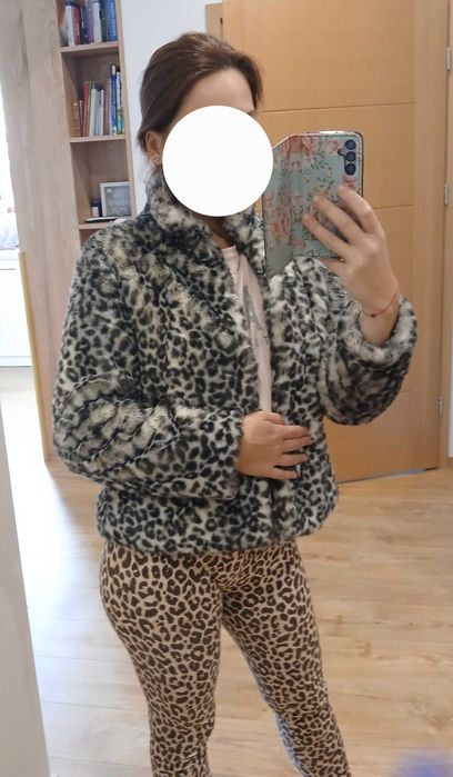 Kurtka w panterkę/ futerko
