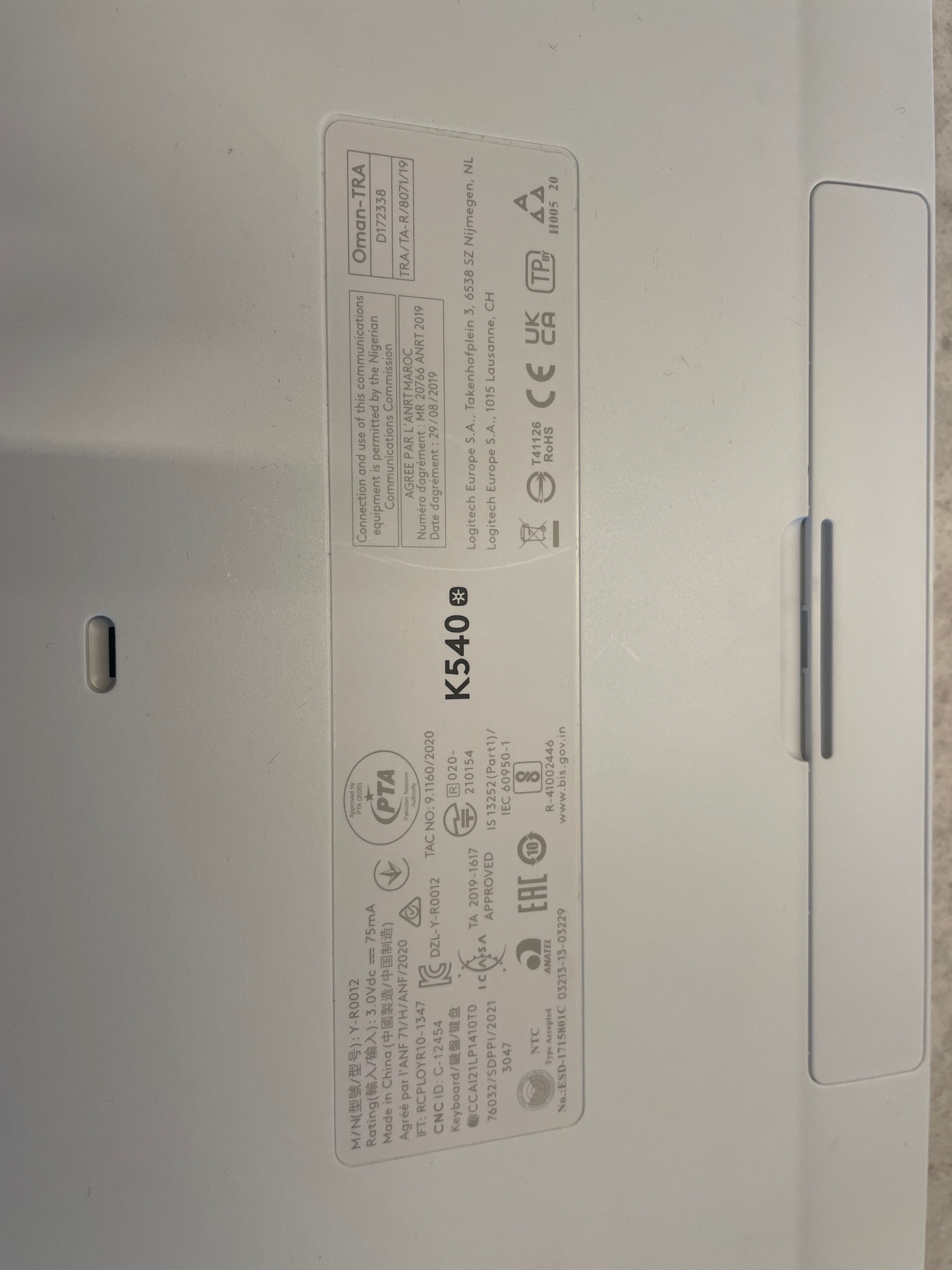 Klawiatura i myszka logitech Bluetooth K540