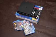 PlayStation 4 Slim 1TB + 6 Gier