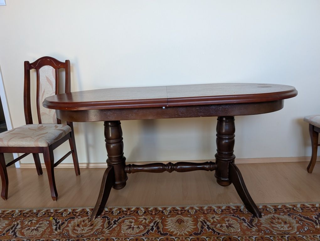 Stół + 6 krzeseł 160cm