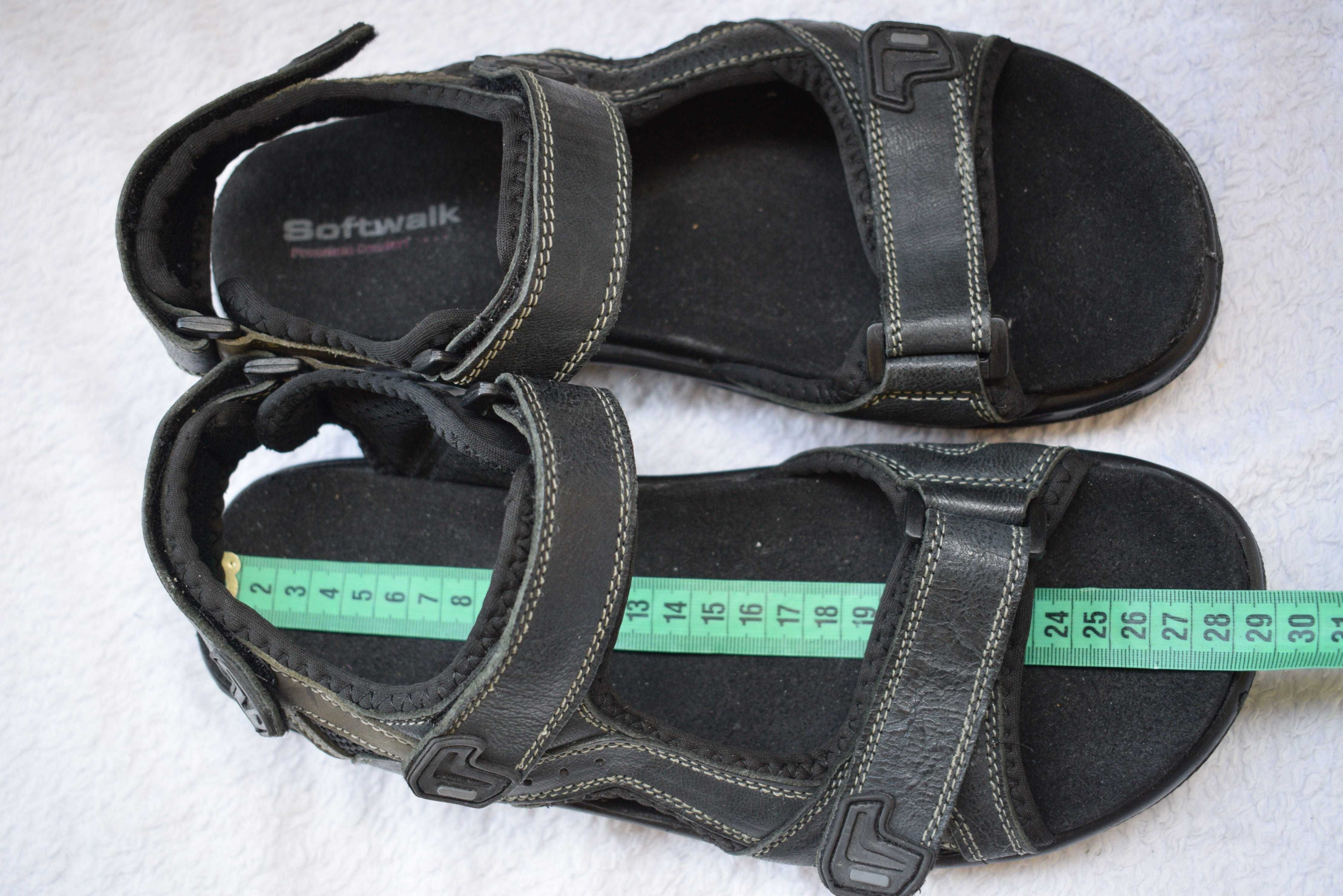 кожаные босоножки сандали сандалии липучки Softwalk р. 43 28,3 см