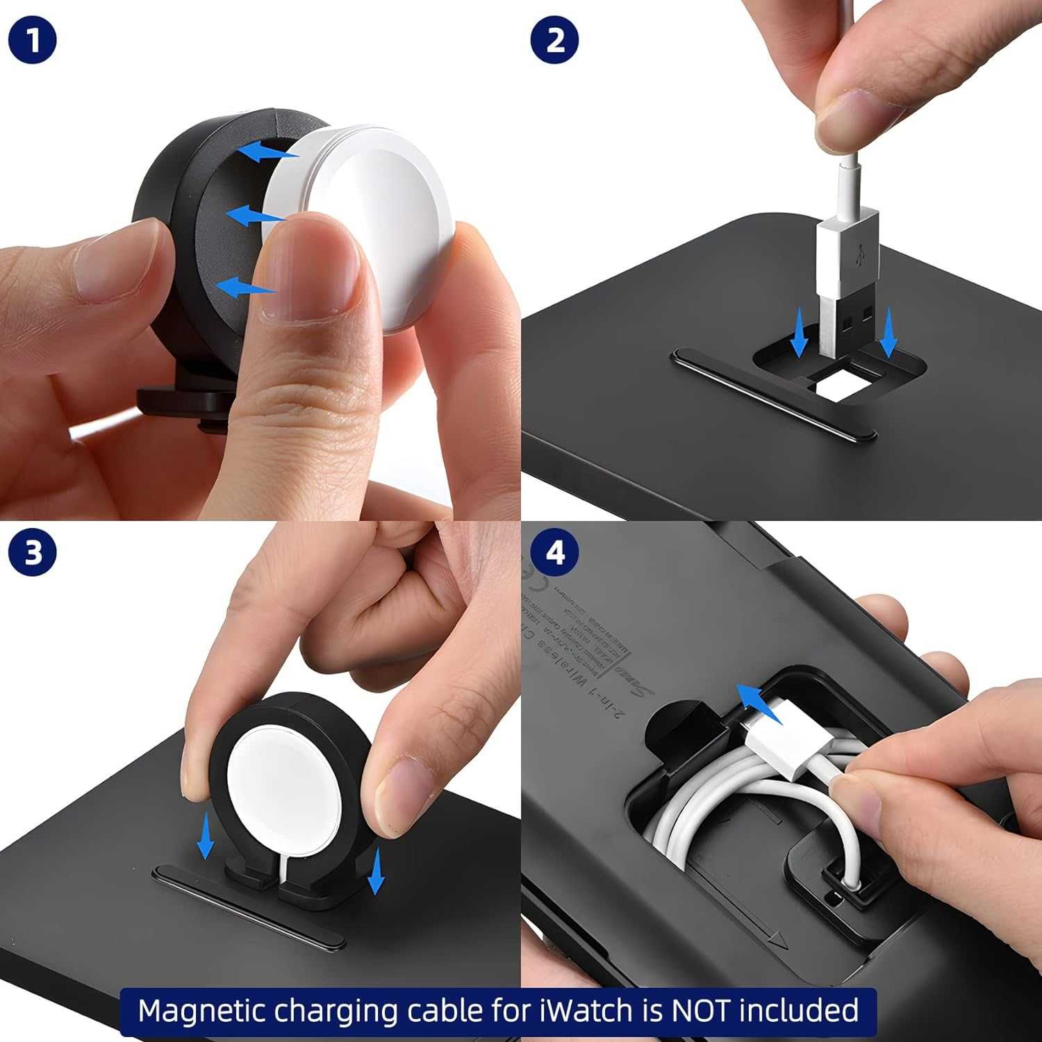 Ładowarka bezprzewodowa ANSTA iPhone/iWatch/AirPods/Android 3w1