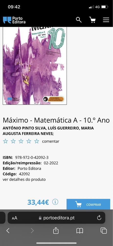 Máximo - Matemática A - 10.º Ano