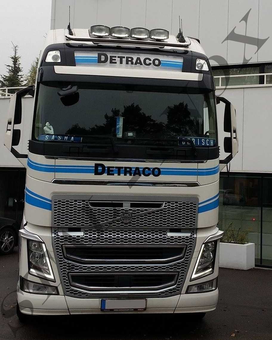 Orurowanie górne malowane proszkowo VOLVO Fh4 Fh5 oświetlenie led