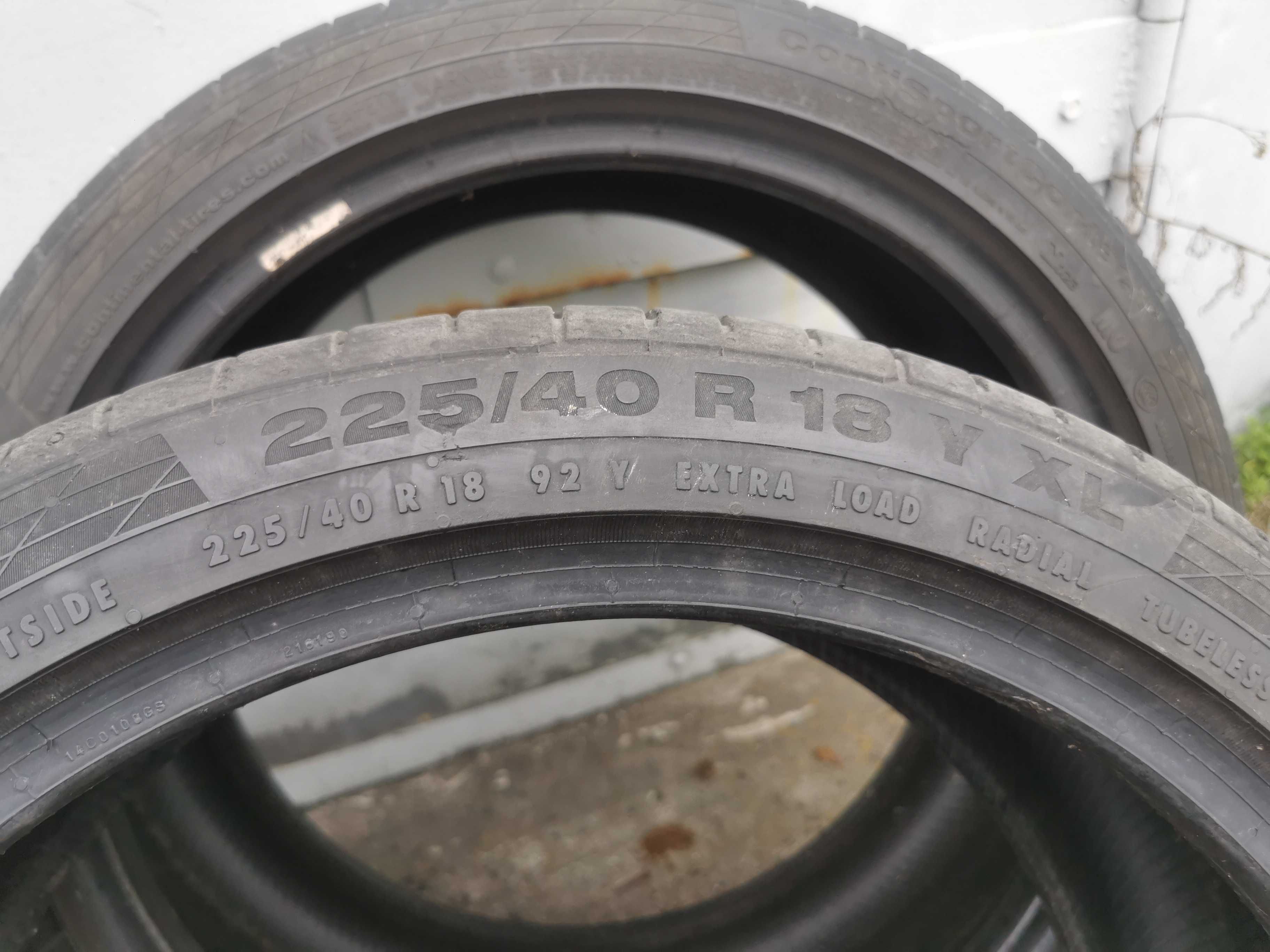 Opony letnie Continental 225/40/18  225/40R18 ContiSportContact 5