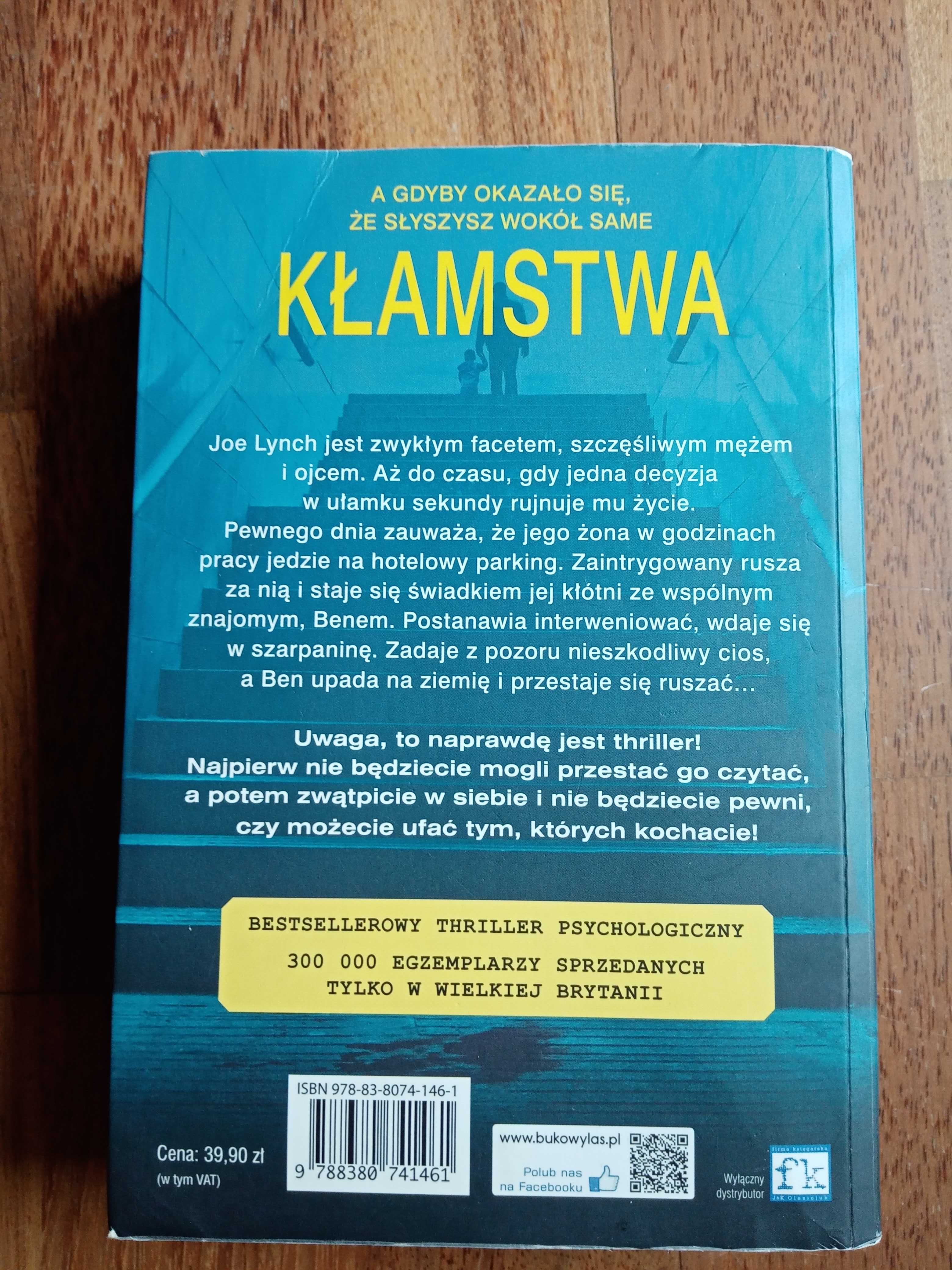 Książka T. M. Logan "Kłamstwa"