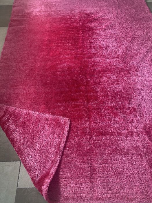 Carpete rosa mais tapete redondo rosa