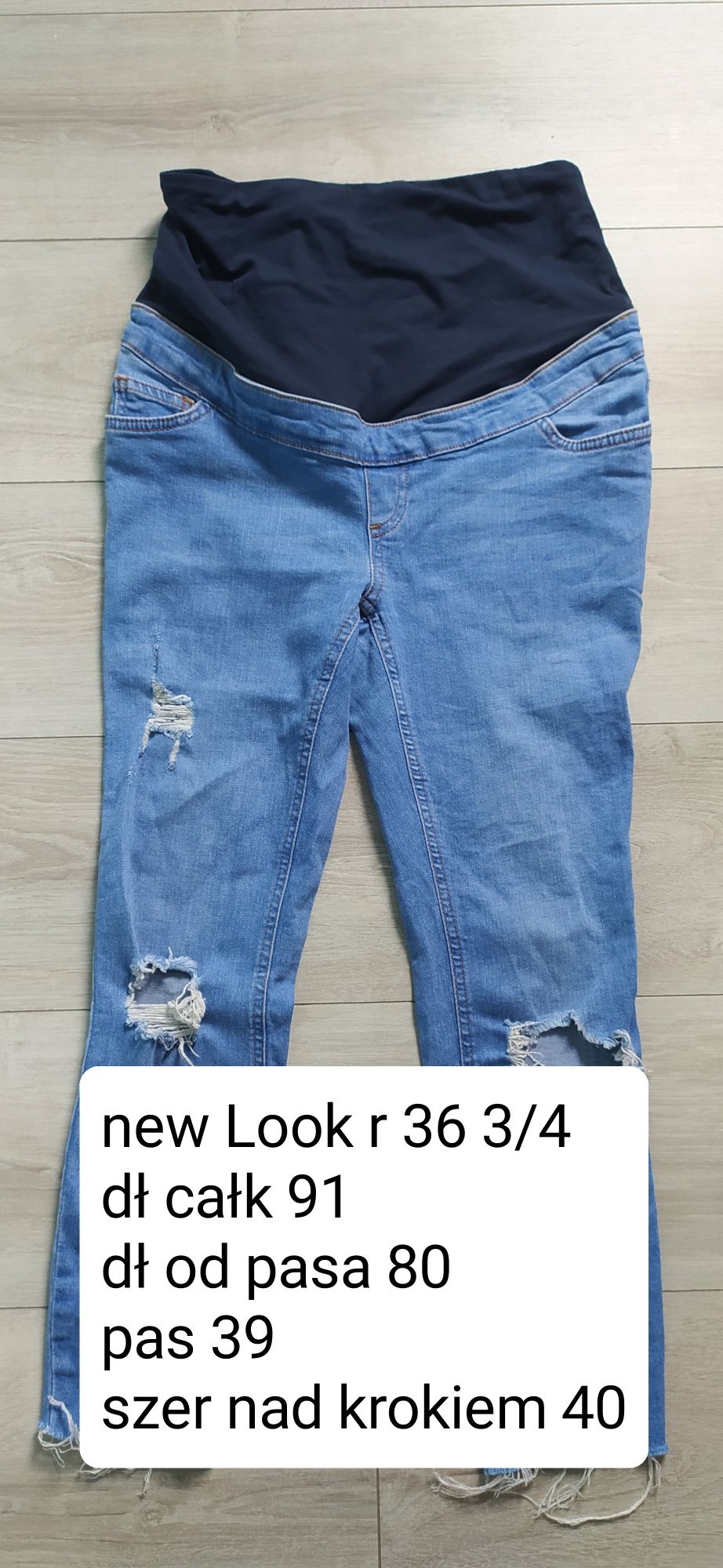 Spodnie ciążowe jeans s36 3/4