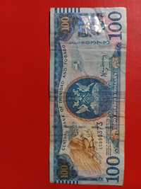 Сто  долларов Тринидад и Тобаго