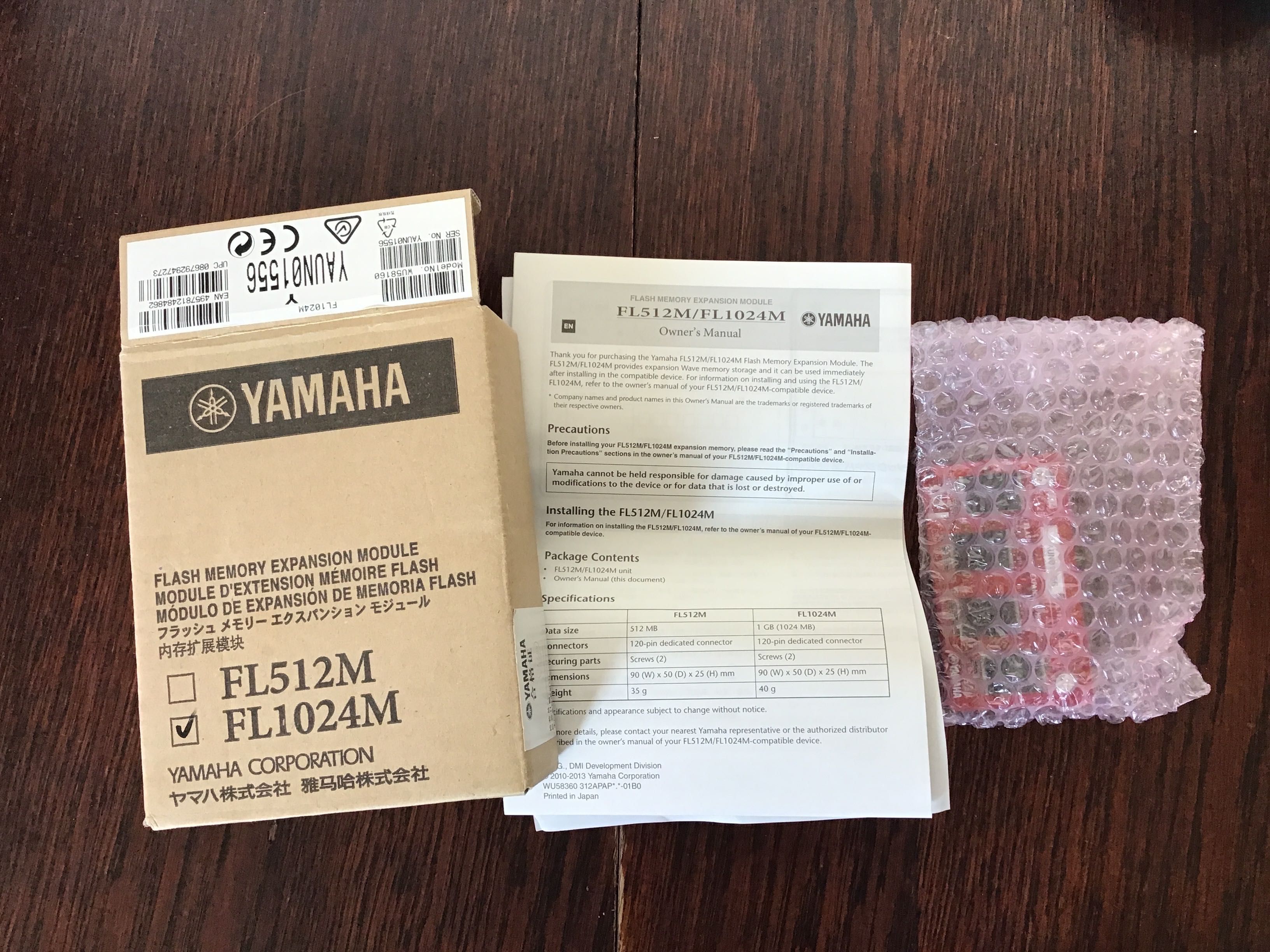 Yamaha FL1024M flash memory w pudełku