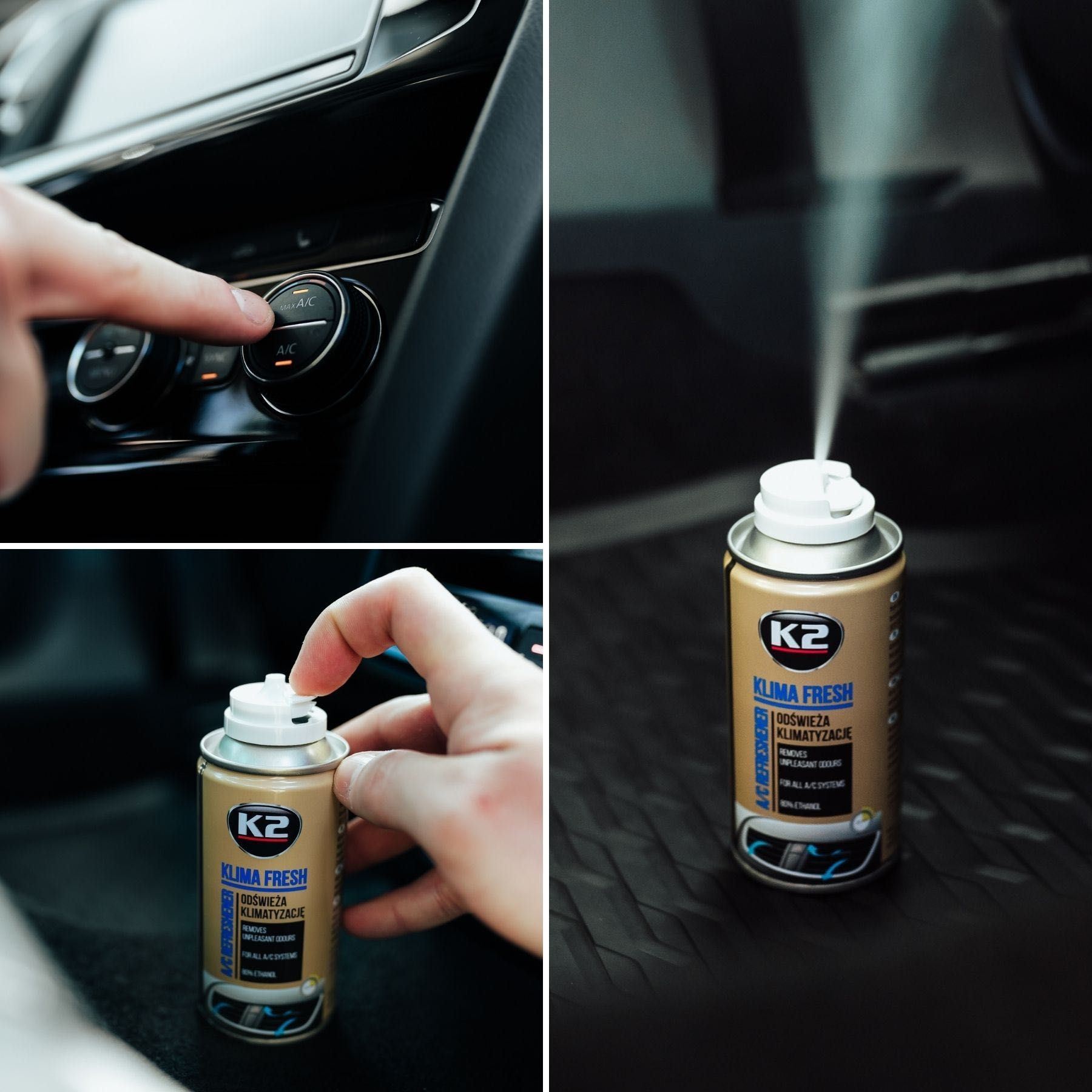 K2 Klima Fresh Środek do odświeżania klimatyzacji Lemon 150 ml K222