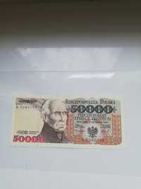 Polska 50 tys złotych 1993 rok Staszic kolekcjonerski banknot
