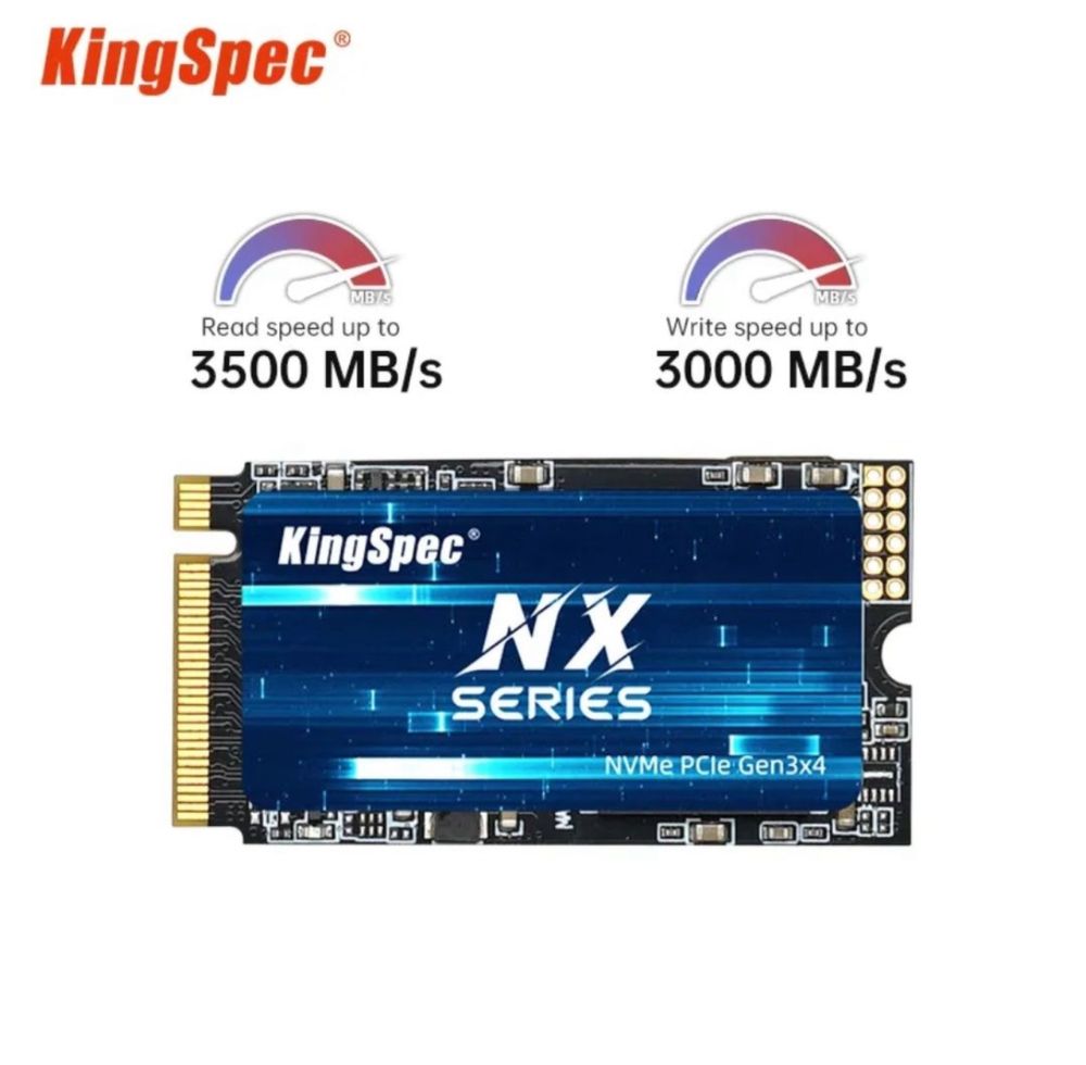 KingSpec M.2 2242/2230 NVMe PCle 3.0 SSD 512GB/1TB