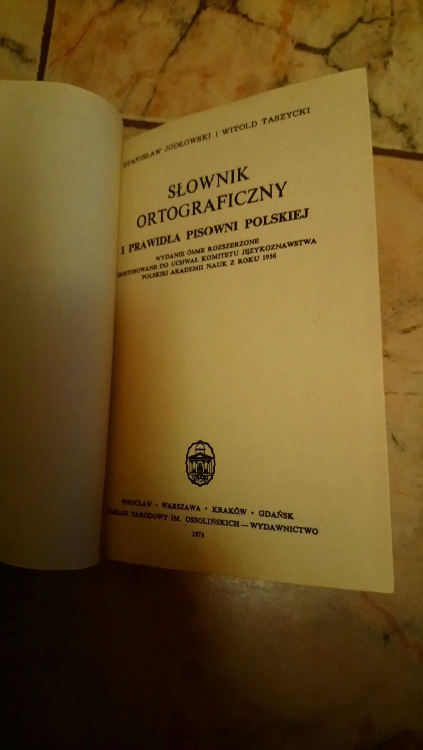 Słownik ortograficzny języka polskiego z 1974 r.