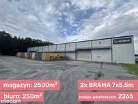 Hala magazyn 2750m2  +Biuro / Duży plac / Przy A4, DPD,DHL / Rzeszów