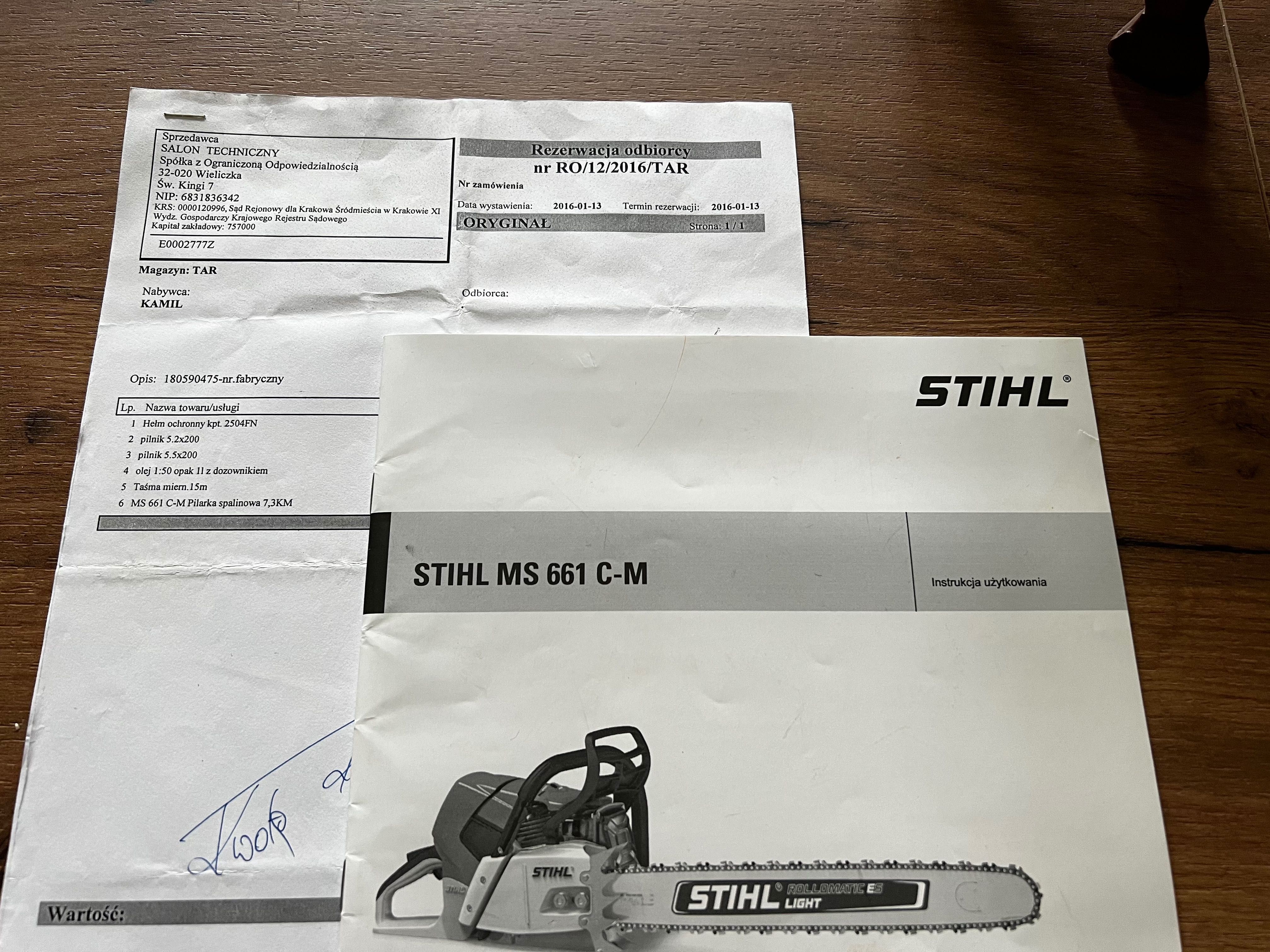 Stihl MS 661 C-M 7,3 KM