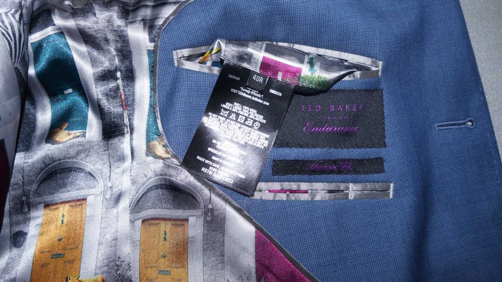 Marynarka Nowa Ted Baker Wełna Rozmiar 40(L-XL) Kolor Granatowy