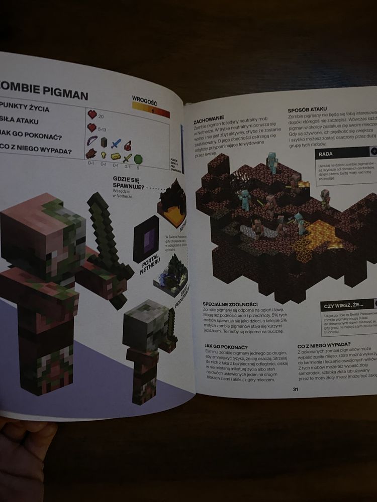 Książka Minecraft ilustrowana bdb Mojang wydanie specjalne