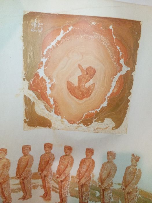 Desenho em papel assinado