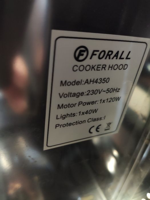 Вытяжка кухонная FORALL AH 4350S