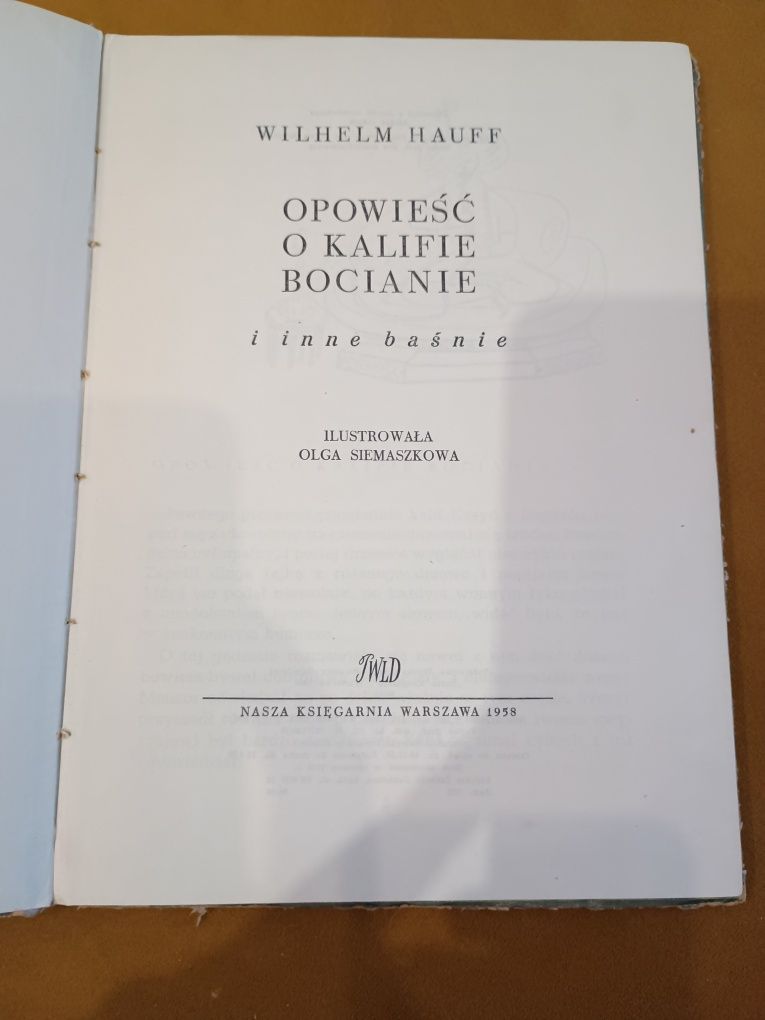 Opowieść o Kalifie bocianie i inne baśnie Wilhelm Hauff