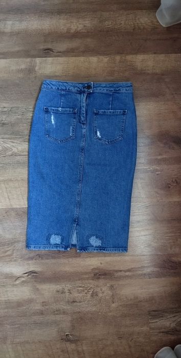 Джинсова спідниця. Джинсовая юбка. Джинсовое платье рубашка.