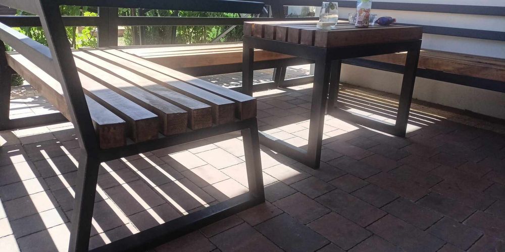 Ława stół meble nogi metalowe