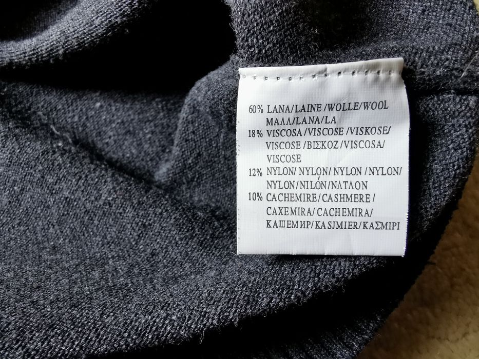 Sweter wełna kaszmir XL