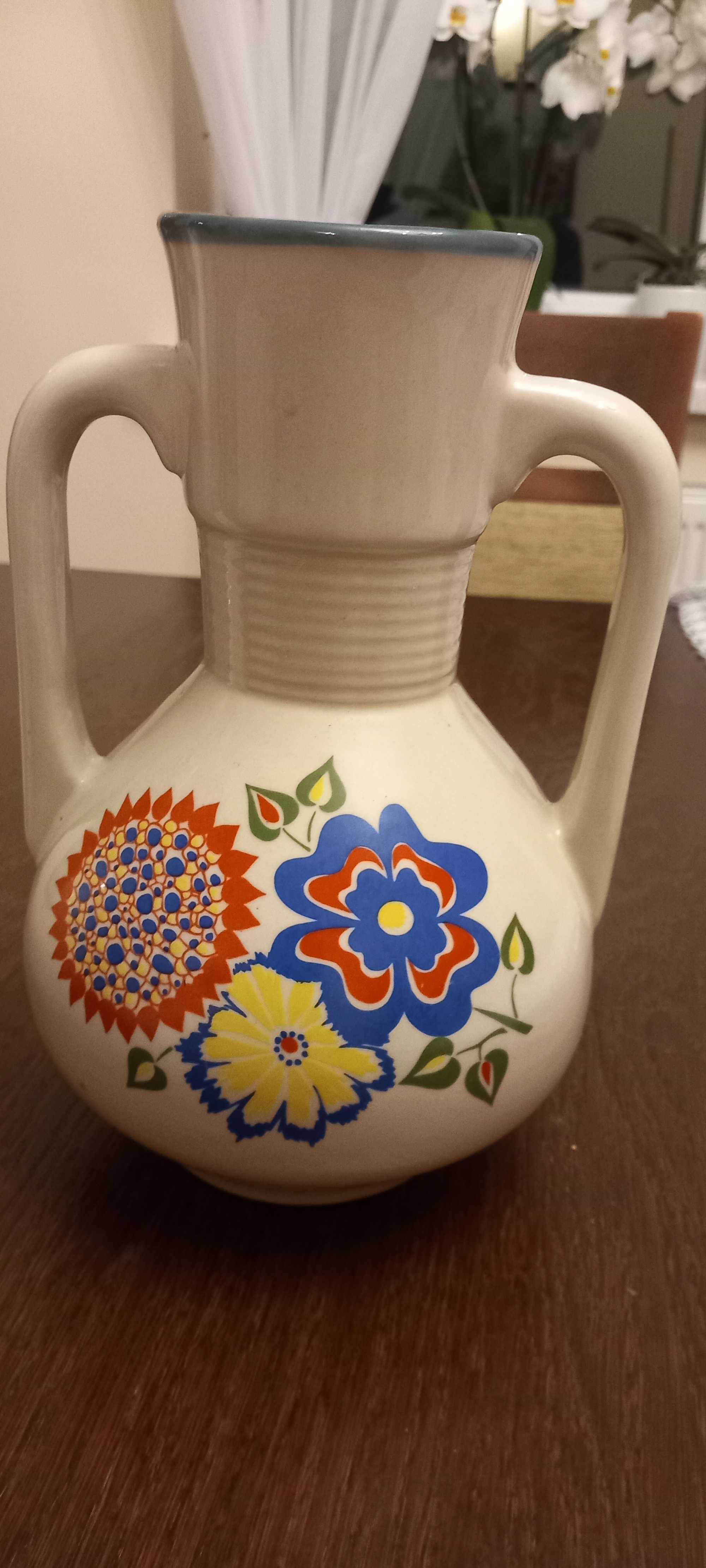 Porcelana Chodzież duży wazon kwiaty duży wazon PRL