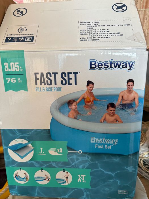Басейн сімейний Bestway 305x76 см