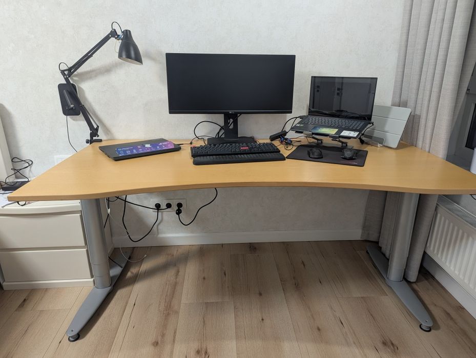 Стіл для роботи стоячи та сидячі. 180х90см. Вжив
