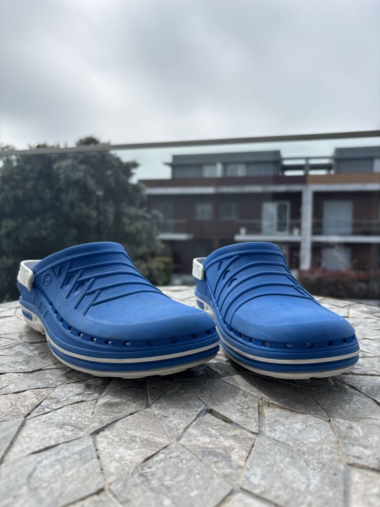 Socas Wock - CLOG c/ tira (Azul médio/Branco)