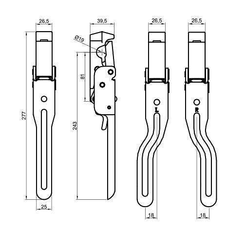 Spinacze Burt Przyczepy 3xL 3xP 6x SWORZEŃ UNIWERSALNY PRONAR [8149]