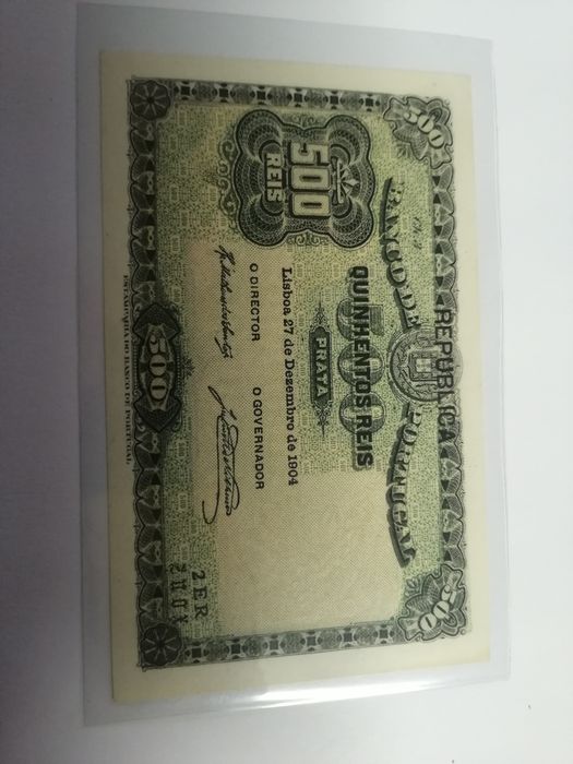 Nota de 500 REIS 1904 Nova
