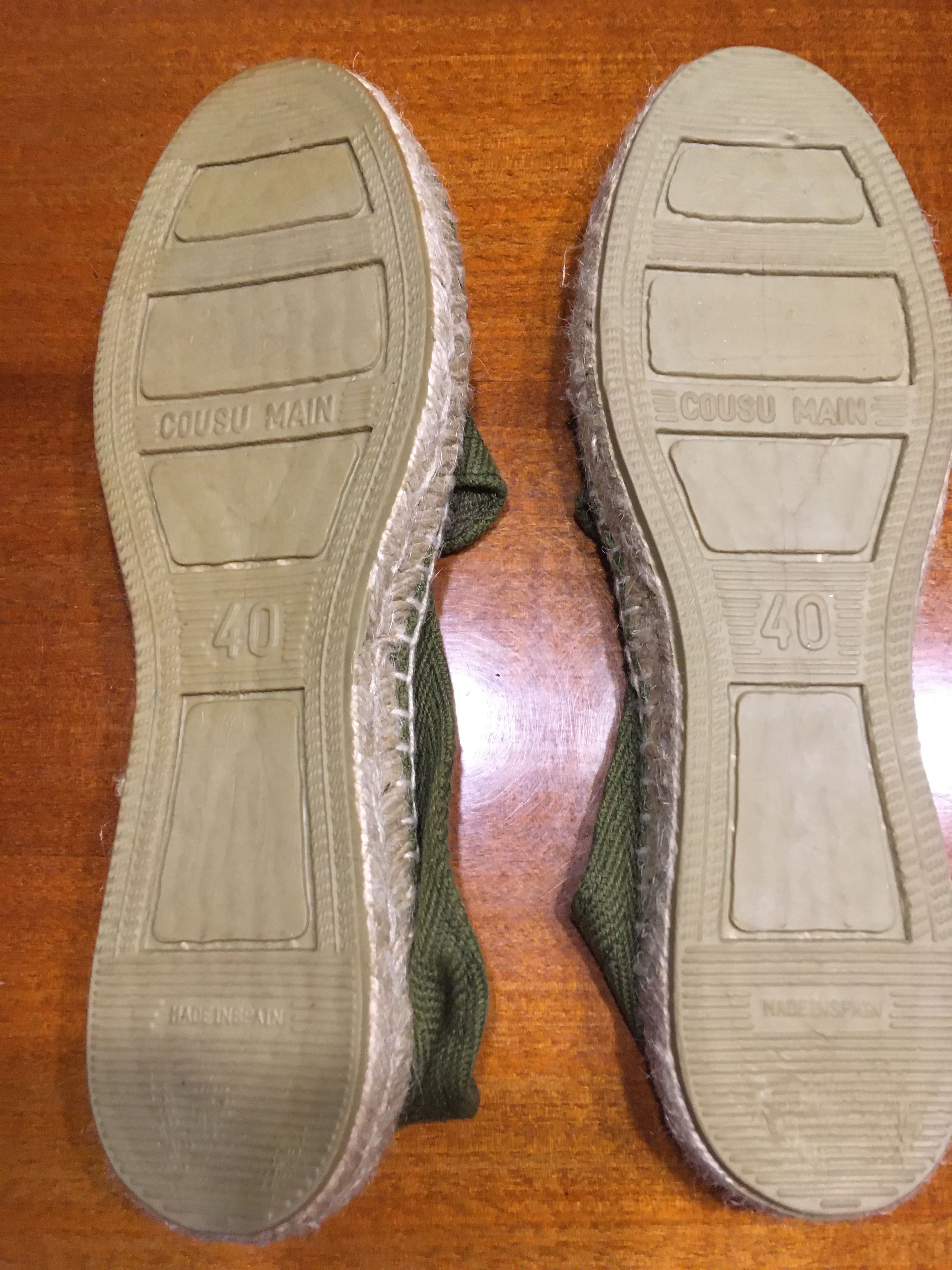 Nowe, męskie, hiszpańskie Espadryle  marki Cousu Main - roz. 40