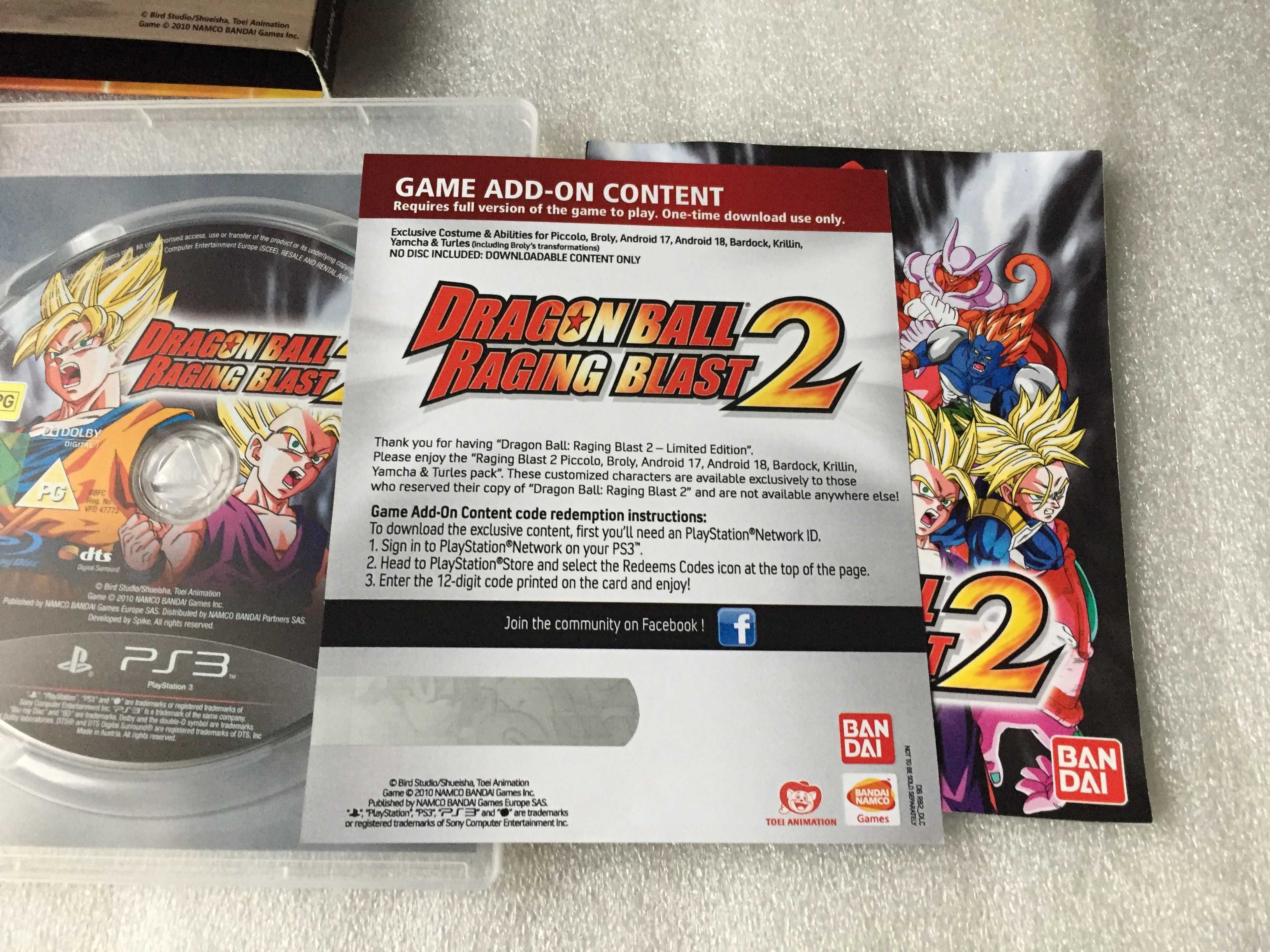 Dragon Ball Raging Blast 2 Limited Edition playstation ps3