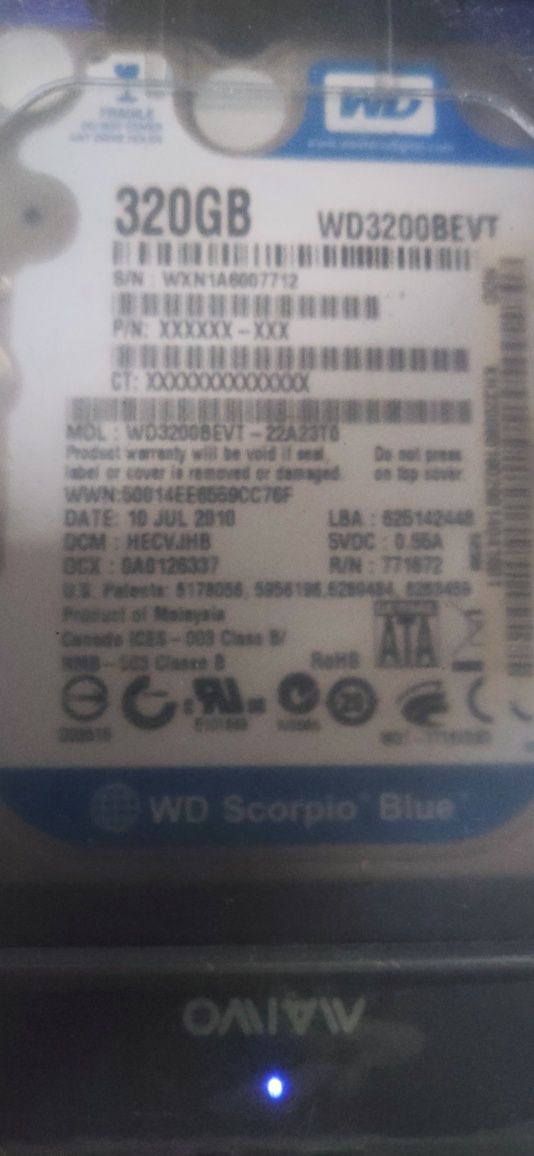 Жёсткий диск 2.5 wd 320gb