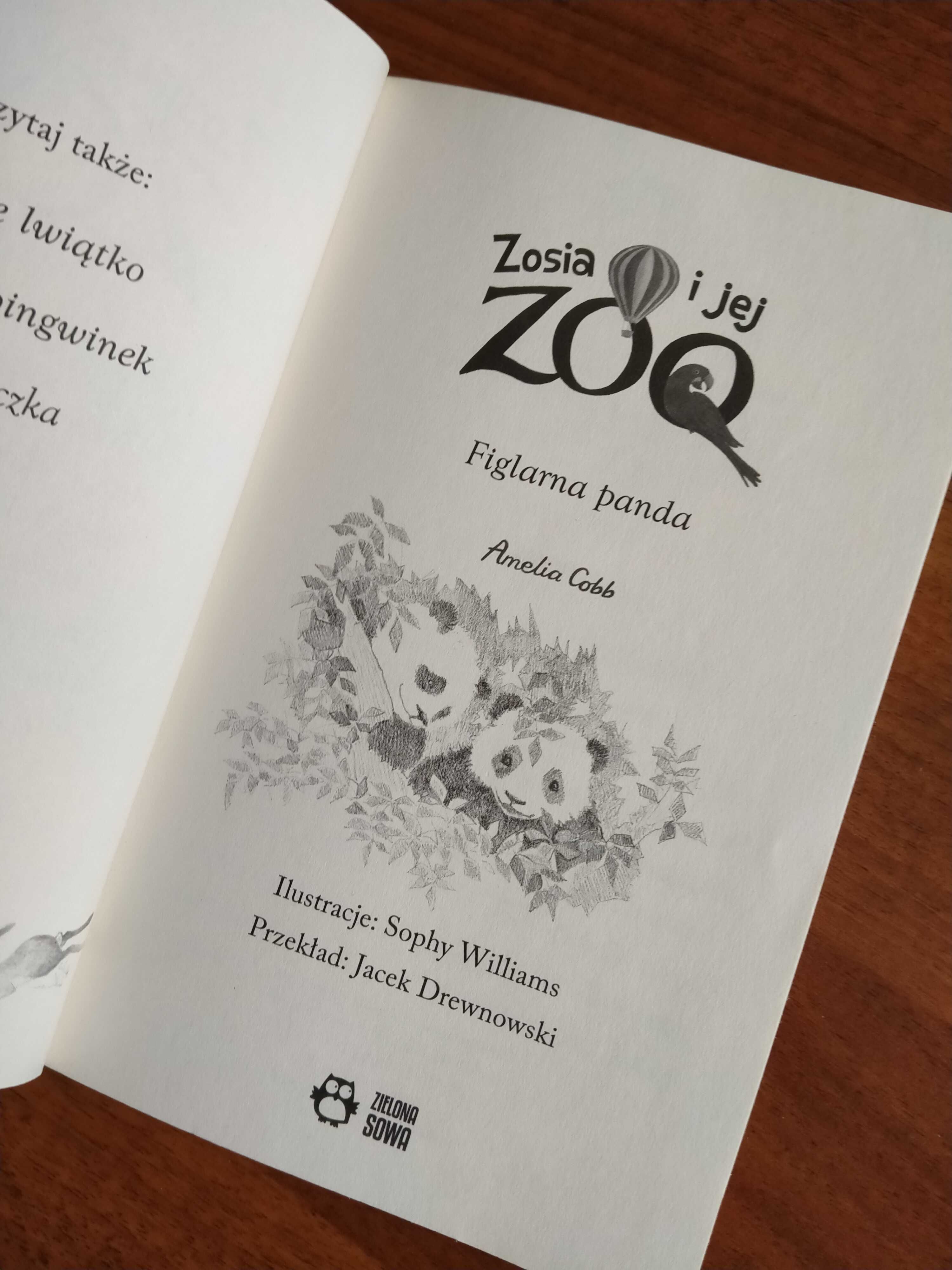 Figlarna panda, cykl Zosia i jej zoo, książka dla dzieci