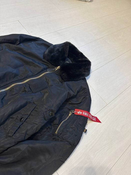 Бомбер Alfa industries чорний зимінй