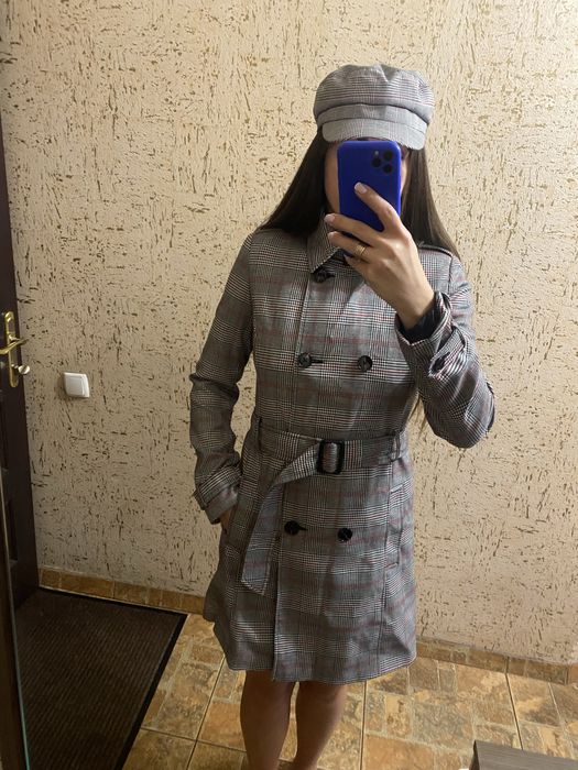 Пальто плащ stradivarius в подарунок кепка