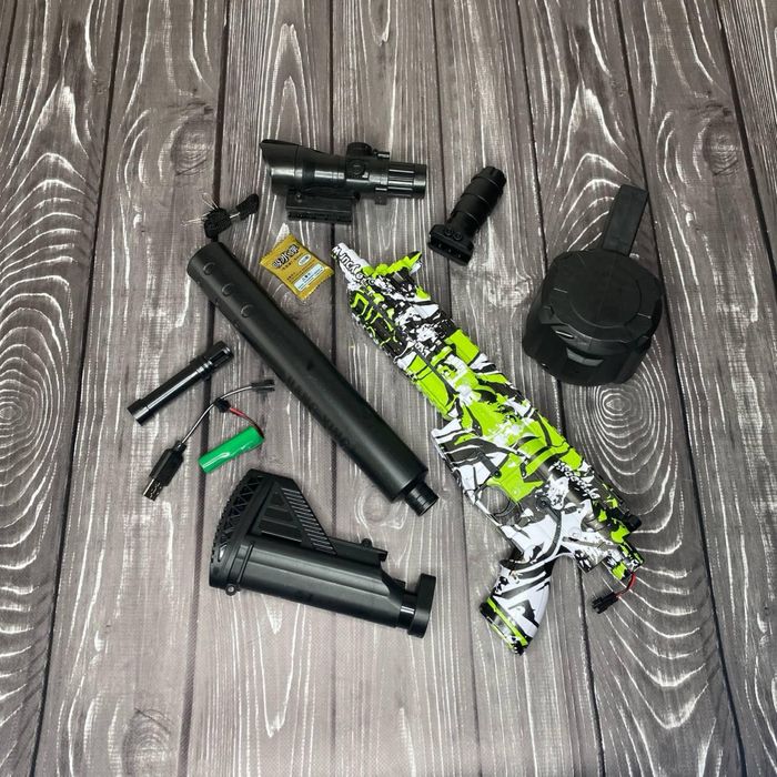 Топовий Гель Бластер Автомат на орбізах M4a1 з Стендофф / 85см