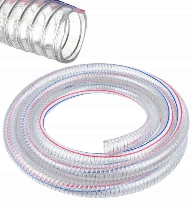 WĄŻ do spuszczania PALIWA 1m 25MM ZBROJONY WZMACNIANY Ssący Ssawny ON