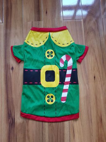 ubranko świąteczne dla psa elf przebranie za elfa strój elfa PMS