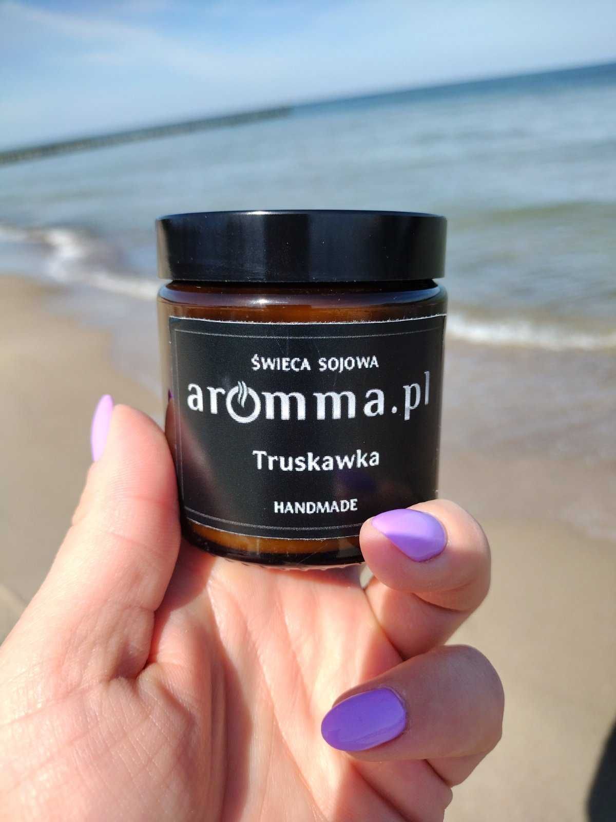 Świeca sojowa TRUSKAWKA Aromma 120 ml SPRAWDŹ! EKO