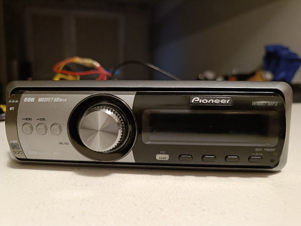 Pioneer DEH-80MP bluetooth animacje + pilot oryginalny