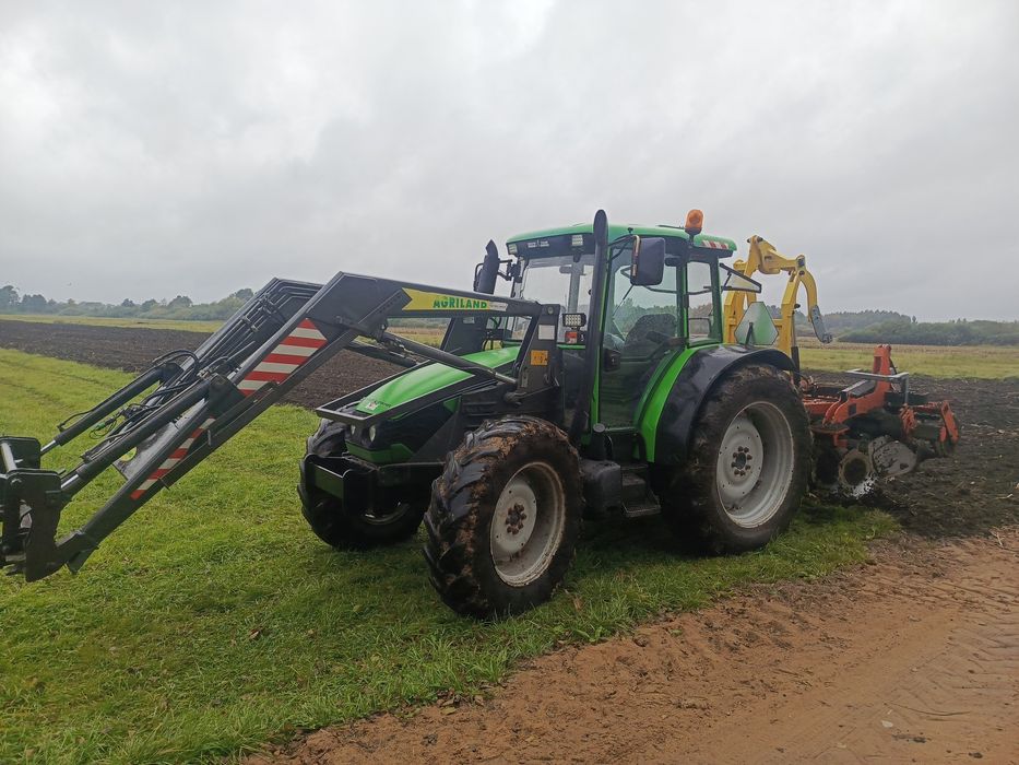 Deutz fahr Agroplus 95 z ładowaczem  zamiana biegi pełzające