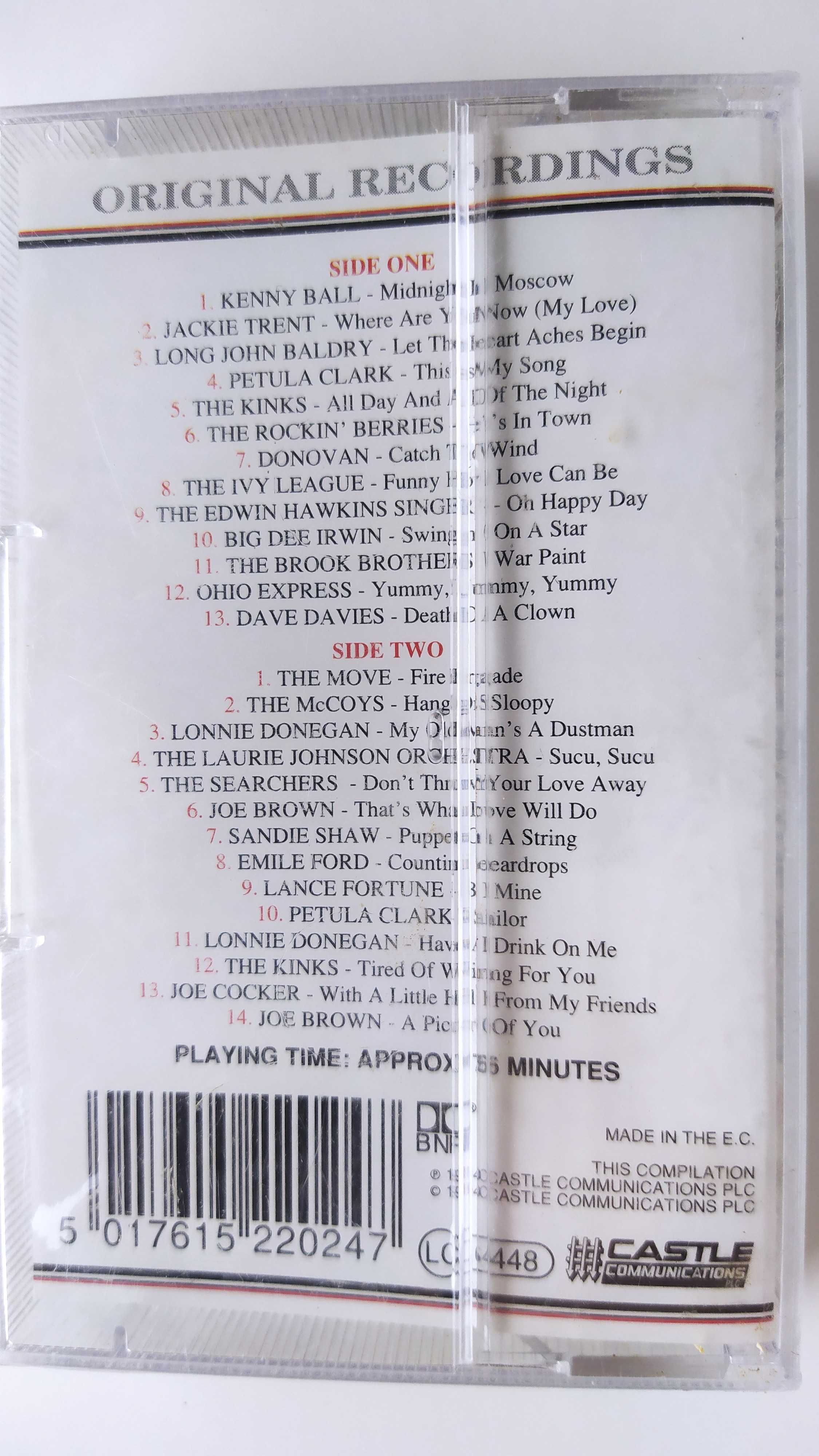 TOP TEN HITS of the sixties 27 Clarc Donovan Cocer Kinks Move kaseta