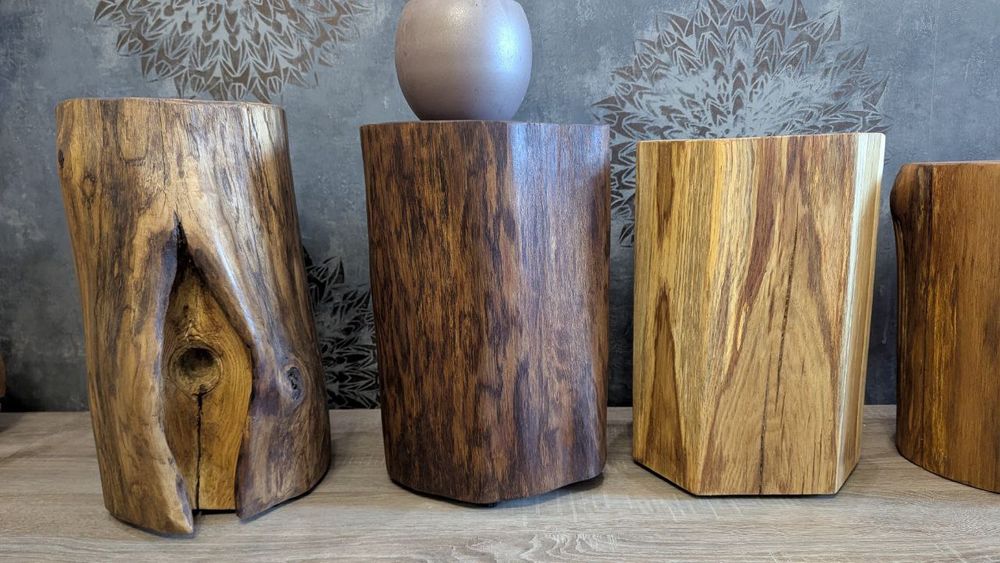 Пеньок столик стілець