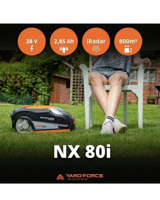 Cortador de relva robótico de até 800 m² YARD FORCE NX80i