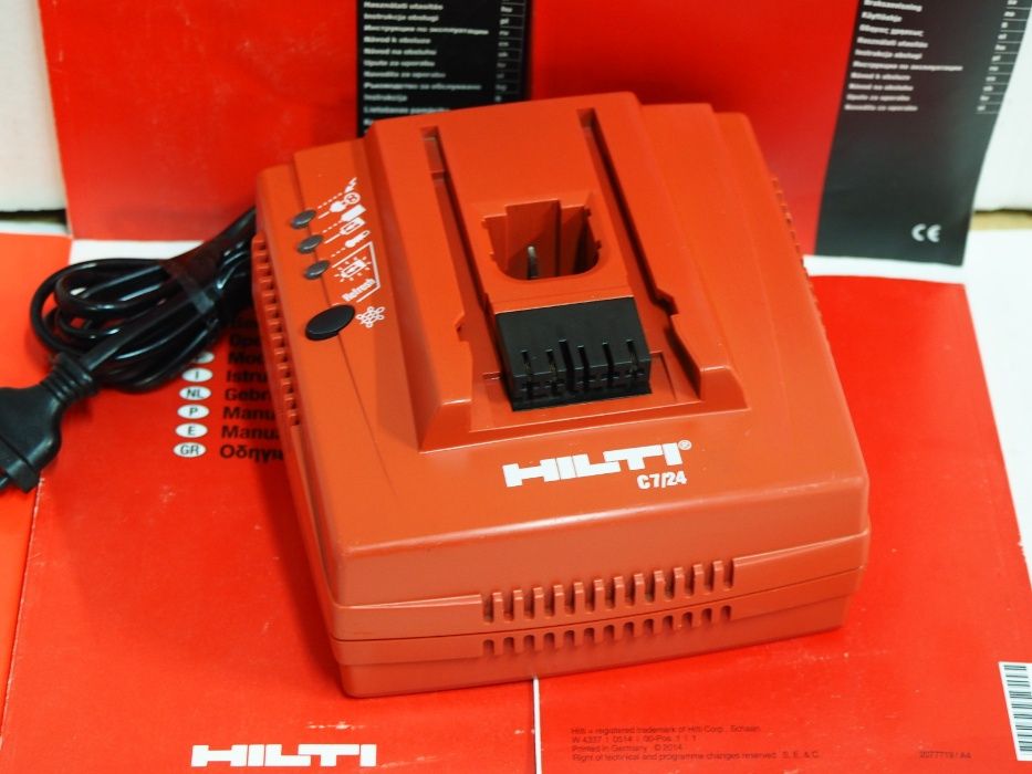 HILTI ladowarka 7/24 bateria NI-CD,NI-MH 9.6v 12,15,6v,18v,24v aku